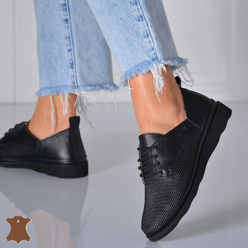 Pantofi Dama Piele Naturala Zelem Negri- Need 4 Shoes