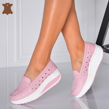 Pantofi Dama Piele Naturala Zena 3 Roz- Need 4 Shoes - Need 4 Shoes