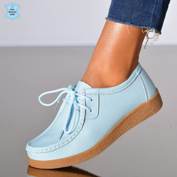 Pantofi Dama Piele Naturala Zora 3 Albastri- Need 4 Shoes