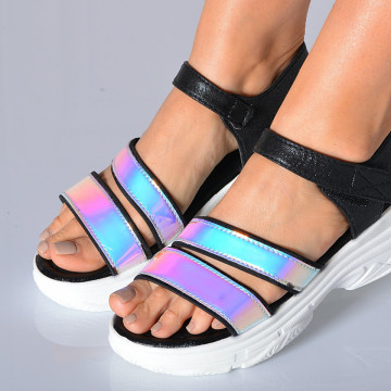 Sandale Cu Platforma Nisryn Albastre- Need 4 Shoes