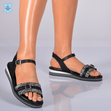 Sandale Dama Piele Naturala Lucia 7 Negre- Need 4 Shoes