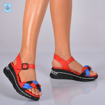 Sandale Piele Naturala Bony 2 Rosii- Need 4 Shoes