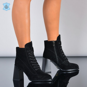 Botine Piele Naturala Medusa 2 Negre- Need 4 Shoes