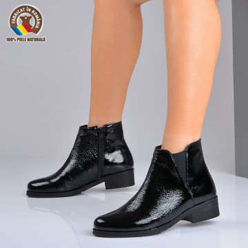 Botine Piele Naturala Mirela 2 Negre- Need 4 Shoes