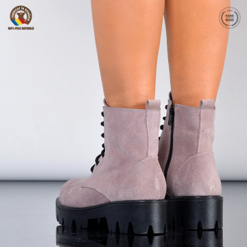 Ghete Dama Piele Naturala Maryn Caffe - Need 4 Shoes