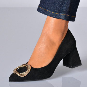 Pantofi Cu Toc Dama Hera Negri - Need 4 Shoes