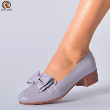 Pantofi Cu Toc Piele Naturala Dina Lila-Need 4 Shoes