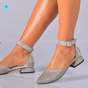 Sandale Dama Piele Naturala Nissa Bej- Need 4 Shoes