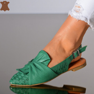 Pantofi Dama Piele Naturala Alma 2 Verzi- Need 4 Shoes