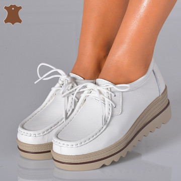 Pantofi Dama Piele Naturala Corso 4 Albi- Need 4 Shoes