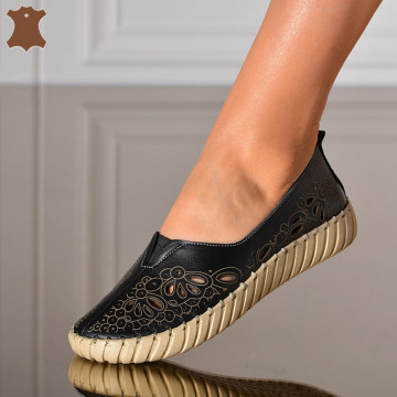 Pantofi Dama Piele Naturala Dalina Negri- Need 4 Shoes