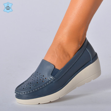 Pantofi Dama Piele Naturala Iuliana Gri- Need 4 Shoes
