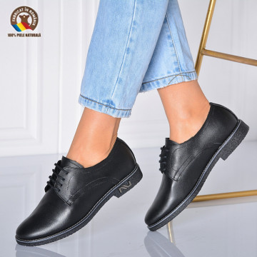 Pantofi Dama Piele Naturala Melda Negri- Need 4 Shoes