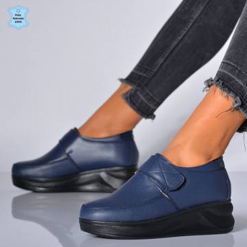 Pantofi Dama Piele Naturala Suzana Navy- Need 4 Shoes