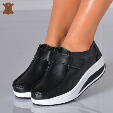 Pantofi Dama Piele Naturala Zena 6 Negri- Need 4 Shoes