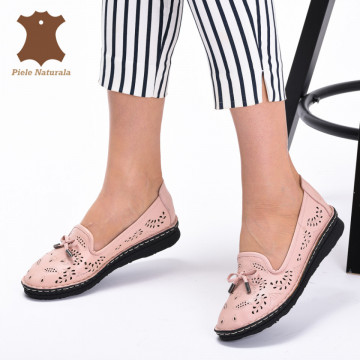 Pantofi Dama Piele Naturala Zigo Roz- Need 4 Shoes