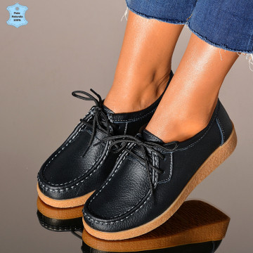 Pantofi Dama Piele Naturala Zora 3 Negri - Need 4 Shoes