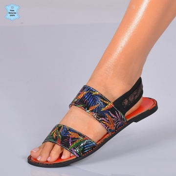 Sandale Dama Piele Naturala Martina Multicolor- Need 4 Shoes