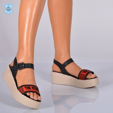 Sandale Dama Piele Naturala Poppy Rosii- Need 4 Shoes