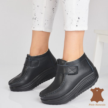 Ghete dama Piele Naturala Danilo Negre - Need 4 Shoes