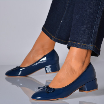 Pantofi Cu Toc Dama Odelina Navy- Need 4 Shoes