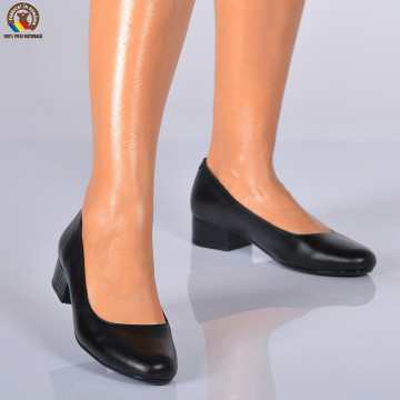 Pantofi Cu Toc Piele Naturala Raluca Negri - Need 4 Shoes