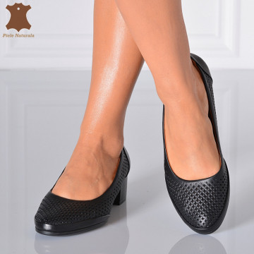 Pantofi Cu Toc Piele Naturala Sharon Negri- Need 4 Shoes