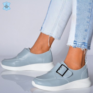 Pantofi Dama Piele Naturala Azdra Gri- Need 4 Shoes