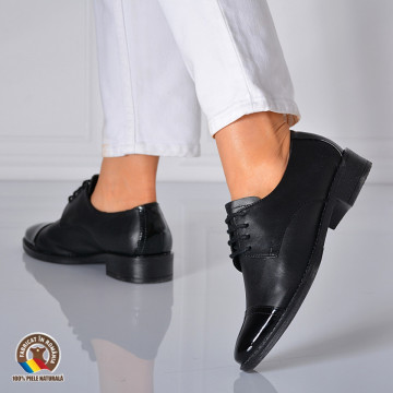 Pantofi Dama Piele Naturala Catrina Negri- Need 4 Shoes