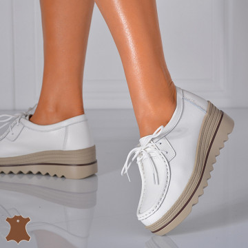Pantofi Dama Piele Naturala Corso 4 Albi- Need 4 Shoes