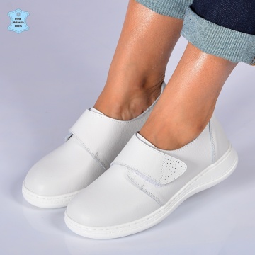 Pantofi Dama Piele Naturala Dana Albi- Need 4 Shoes
