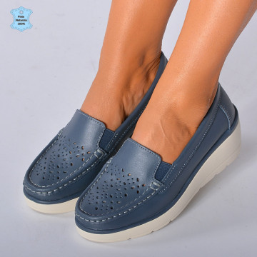 Pantofi Dama Piele Naturala Iuliana Gri- Need 4 Shoes