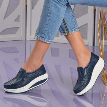 Pantofi Dama Piele Naturala Navy - Need 4 Shoes