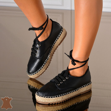 Pantofi Dama Piele Naturala Mera Negri - Need 4 Shoes