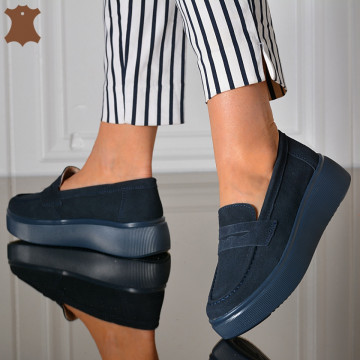 Pantofi Dama Piele Naturala Nadira Navy- Need 4 Shoes