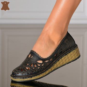 Pantofi Dama Piele Naturala Velika Negri- Need 4 Shoes