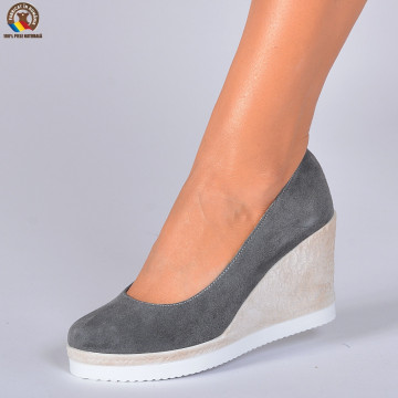 Pantofi Dama Piele Naturala Zelyna 2 Gri