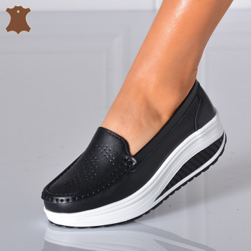 Pantofi Dama Piele Naturala Zena 2 Negri- Need 4 Shoes - Need 4 Shoes