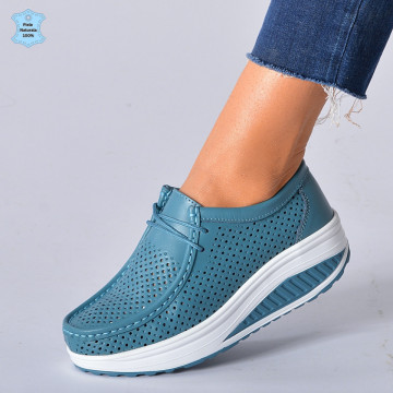Pantofi Dama Piele Naturala Zena 4 Azur- Need 4 Shoes 