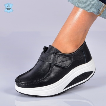 Pantofi Dama Piele Naturala Zena 8 Negri- Need 4 Shoes