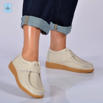 Pantofi Dama Piele Naturala Zora 5 Bej- Need 4 Shoes