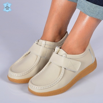 Pantofi Dama Piele Naturala Zora 5 Bej- Need 4 Shoes