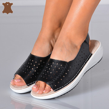 Sandale Dama Piele Naturala Lidy Negre- Need 4 Shoes