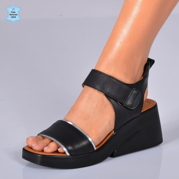 Sandale Piele Naturala Gemma 2 Negre- Need 4 Shoes
