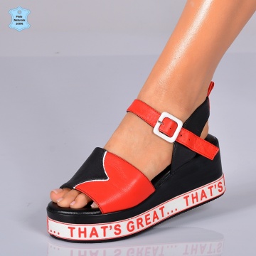 Sandale Piele Naturala Riry  Negre- Need 4 Shoes