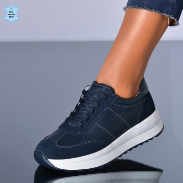 Adidasi Dama Piele Naturala Maurina Navy- Need 4 Shoes