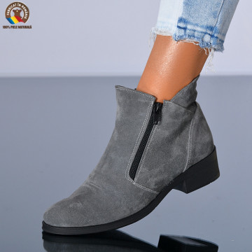 Ghete Dama Piele Naturala Bety 3 Gri- Need 4 Shoes