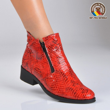 Ghete Dama Piele Naturala Bety Bordo- Need 4 Shoes