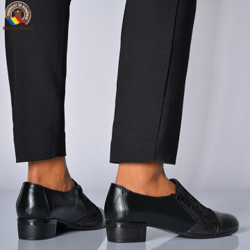 Pantofi Cu Toc Piele Naturala Anela Negri-Need 4 Shoes
