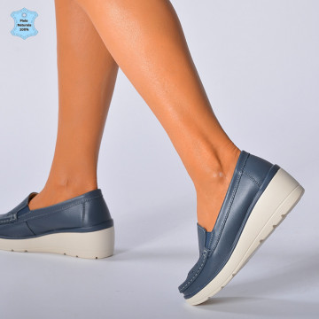 Pantofi Dama Piele Naturala Iuliana Gri- Need 4 Shoes